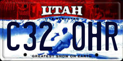 UT license plate C320HR