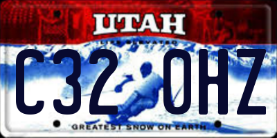 UT license plate C320HZ