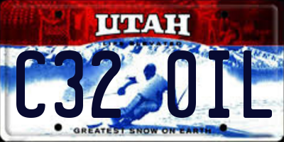 UT license plate C320IL