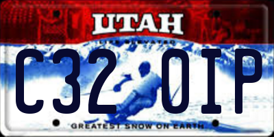 UT license plate C320IP
