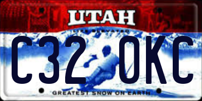 UT license plate C320KC