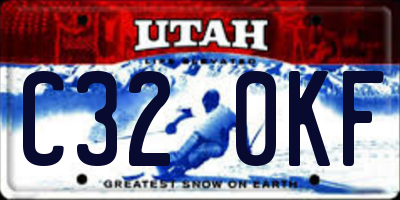 UT license plate C320KF