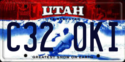 UT license plate C320KI