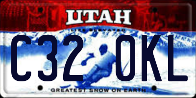 UT license plate C320KL