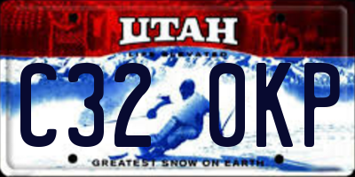 UT license plate C320KP