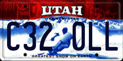 UT license plate C320LL