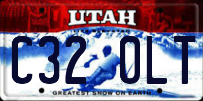 UT license plate C320LT