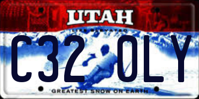 UT license plate C320LY