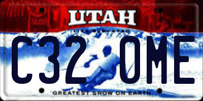UT license plate C320ME