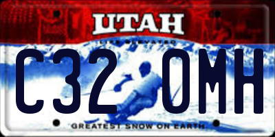 UT license plate C320MH