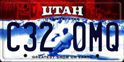 UT license plate C320MQ