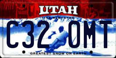 UT license plate C320MT