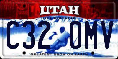 UT license plate C320MV