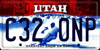 UT license plate C320NP