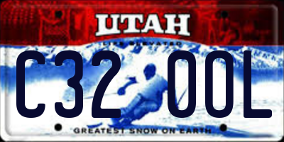 UT license plate C320OL