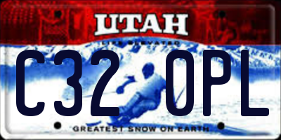 UT license plate C320PL