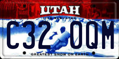 UT license plate C320QM
