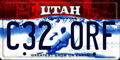 UT license plate C320RF