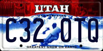 UT license plate C320TQ