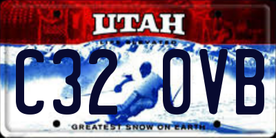 UT license plate C320VB
