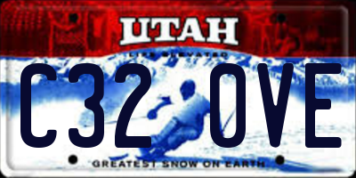 UT license plate C320VE