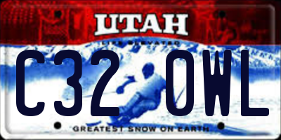 UT license plate C320WL