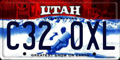 UT license plate C320XL