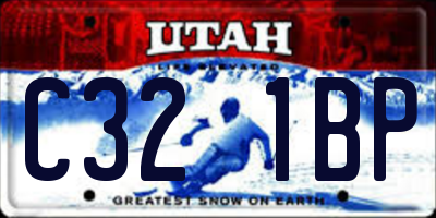 UT license plate C321BP