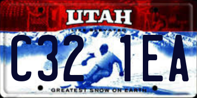 UT license plate C321EA