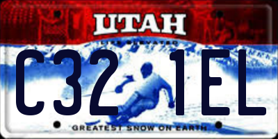 UT license plate C321EL