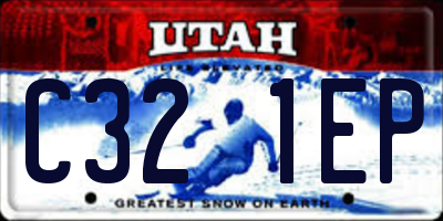 UT license plate C321EP