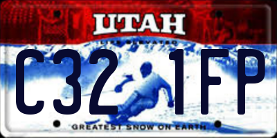 UT license plate C321FP