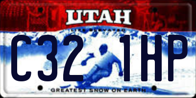UT license plate C321HP