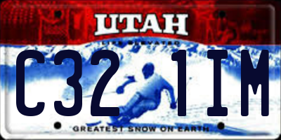 UT license plate C321IM