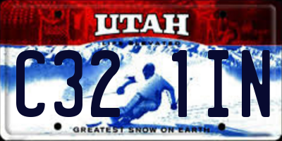 UT license plate C321IN