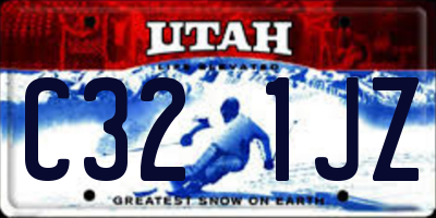 UT license plate C321JZ