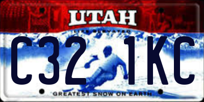 UT license plate C321KC