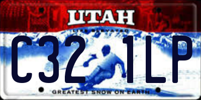 UT license plate C321LP