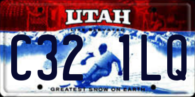 UT license plate C321LQ