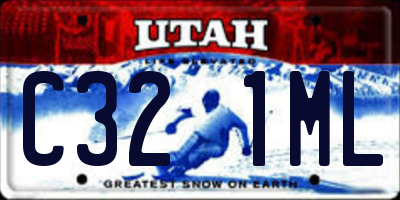 UT license plate C321ML