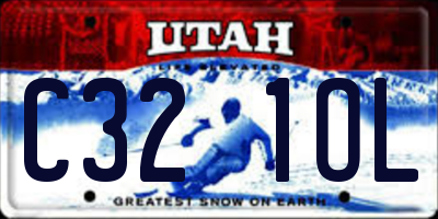 UT license plate C321OL