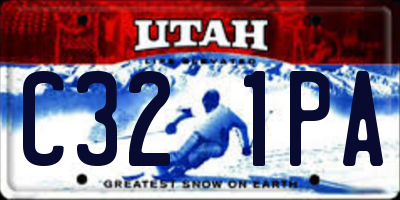UT license plate C321PA