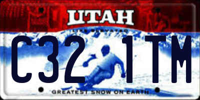UT license plate C321TM