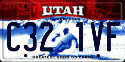 UT license plate C321VF
