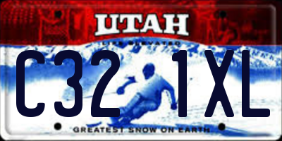 UT license plate C321XL