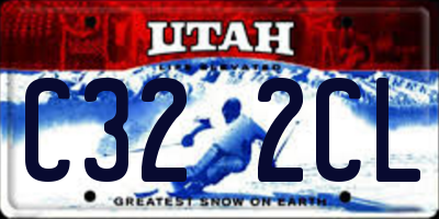UT license plate C322CL