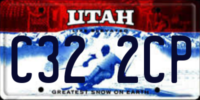 UT license plate C322CP