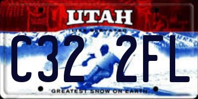 UT license plate C322FL