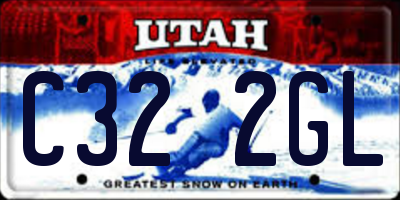 UT license plate C322GL