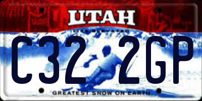 UT license plate C322GP
